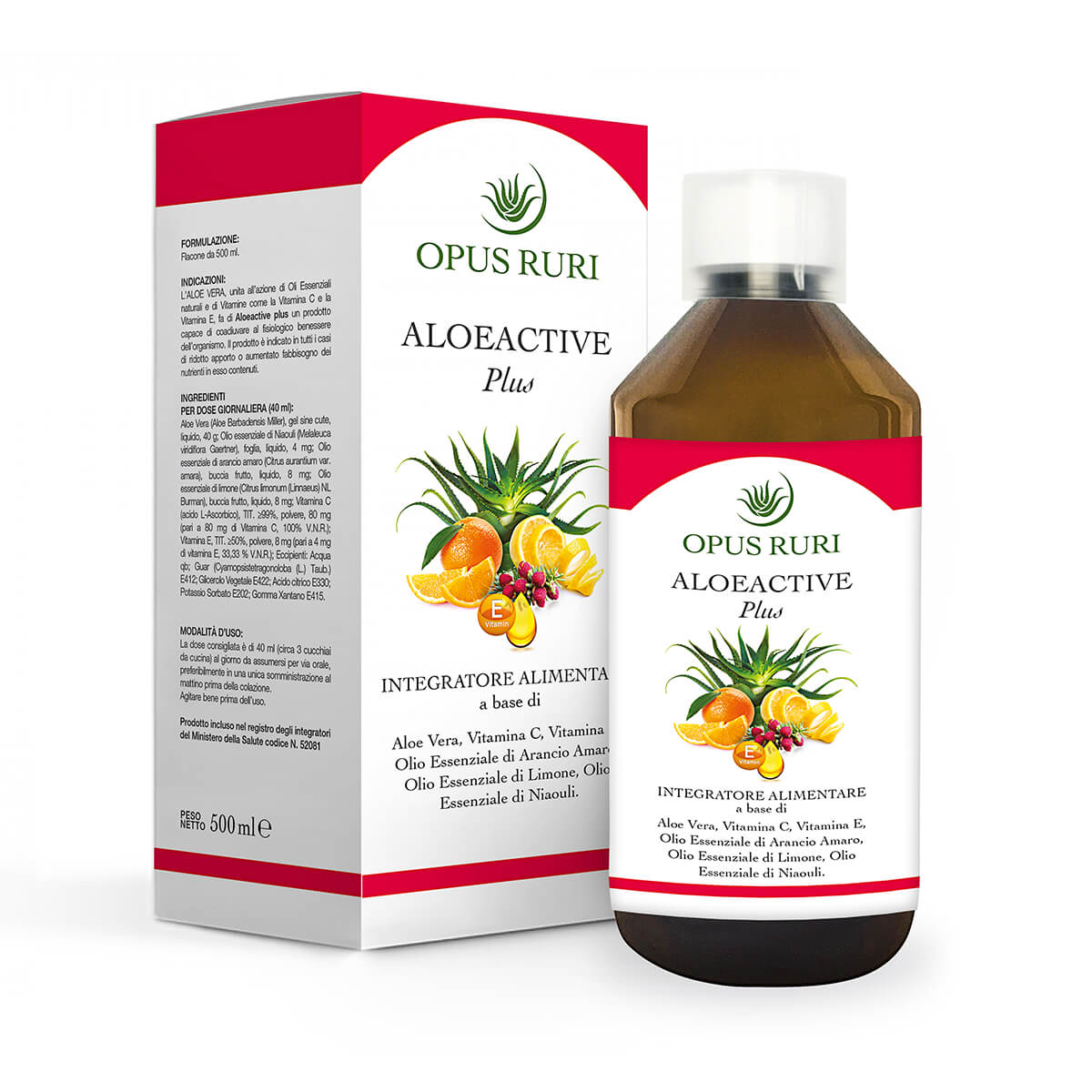 Moltitudo Opus Ruri AloeActive Plus sciroppo 500 ml aloe vera