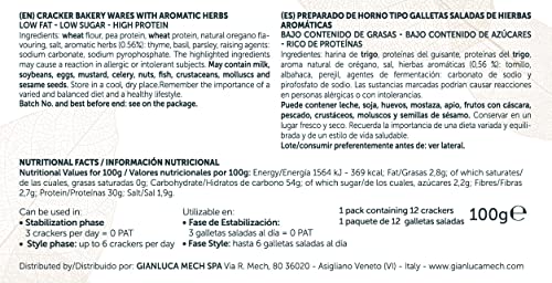 Gianluca Mech Tisanoreica Crackers Erbe Aromatiche preparato 100 g