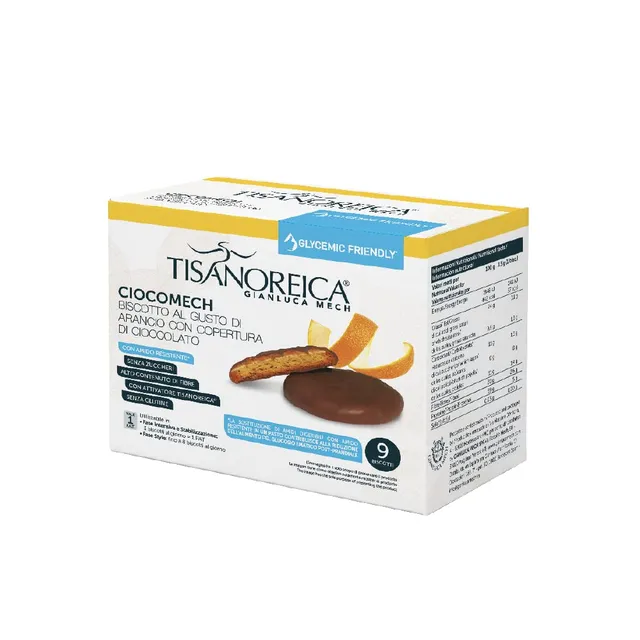 Gianluca Mech Tisanoreica Ciocomech Biscotti Arancia 117g senza glutine