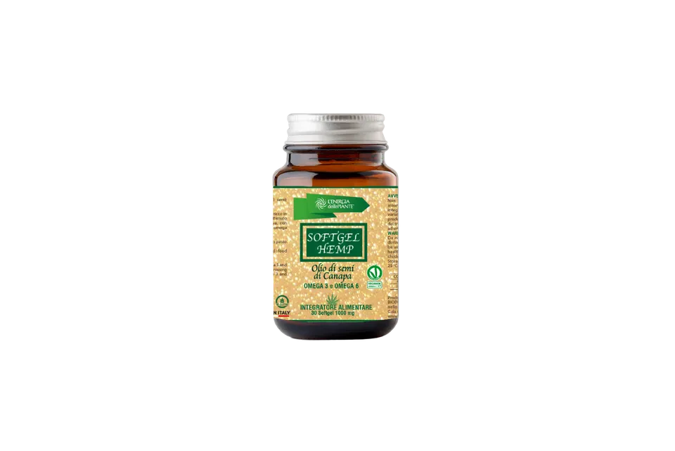 L'energia delle piante SoftGel Hemp Olio Canapa Omega 3-6 capsule
