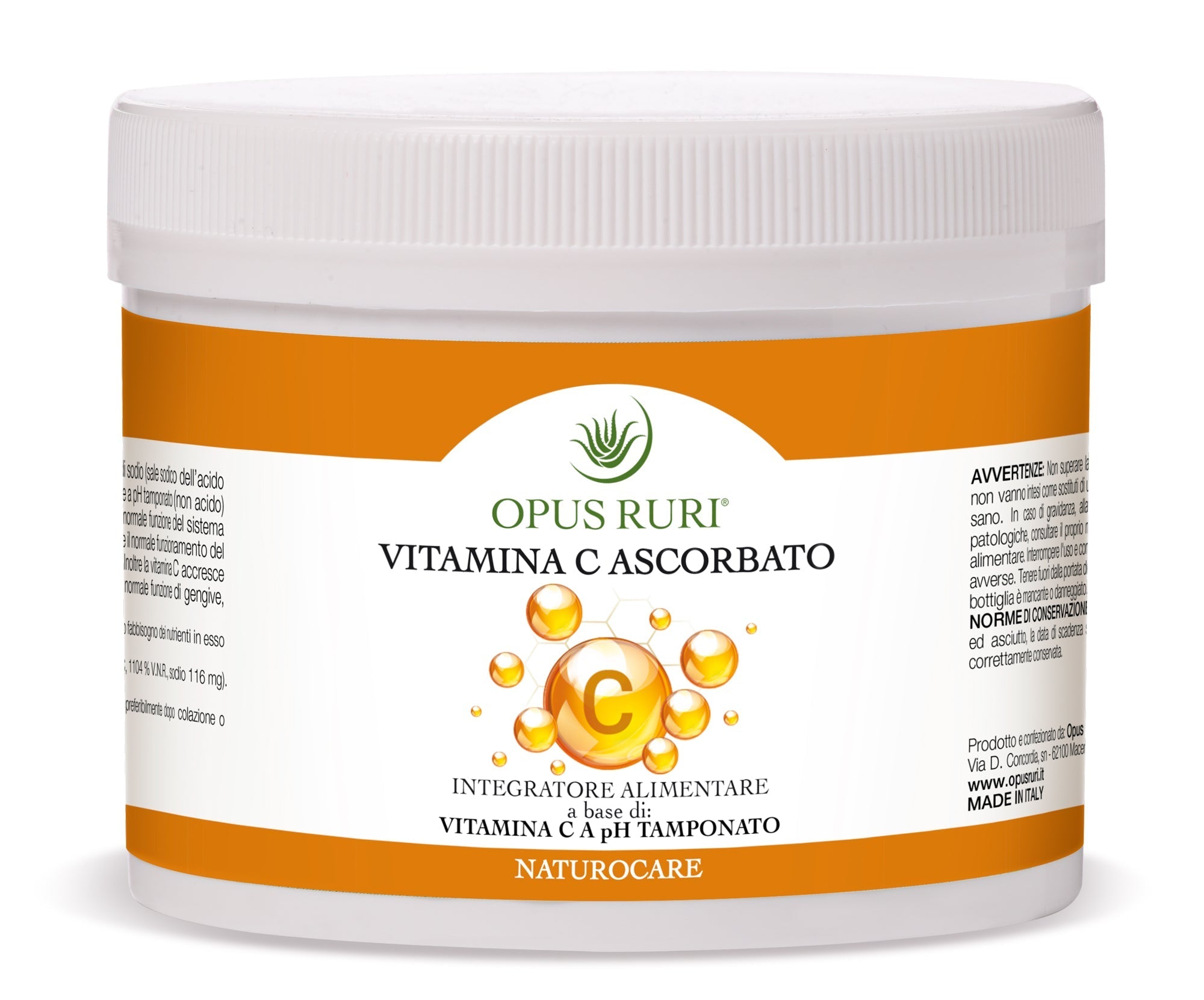 Moltitudo Opus Ruri Vitamina C Ascorbato polvere 500 g pH