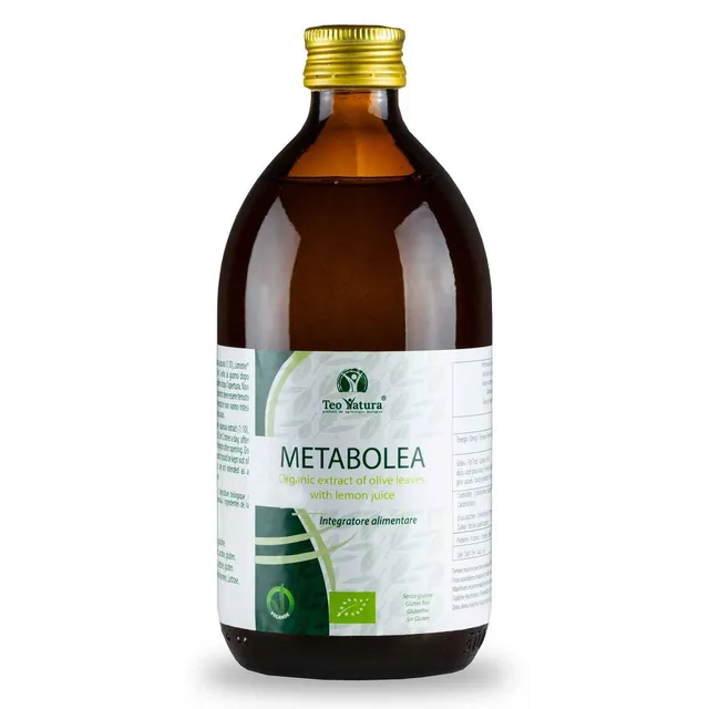 Teo Natura Metabolea succo foglie olivo limone 500 ml