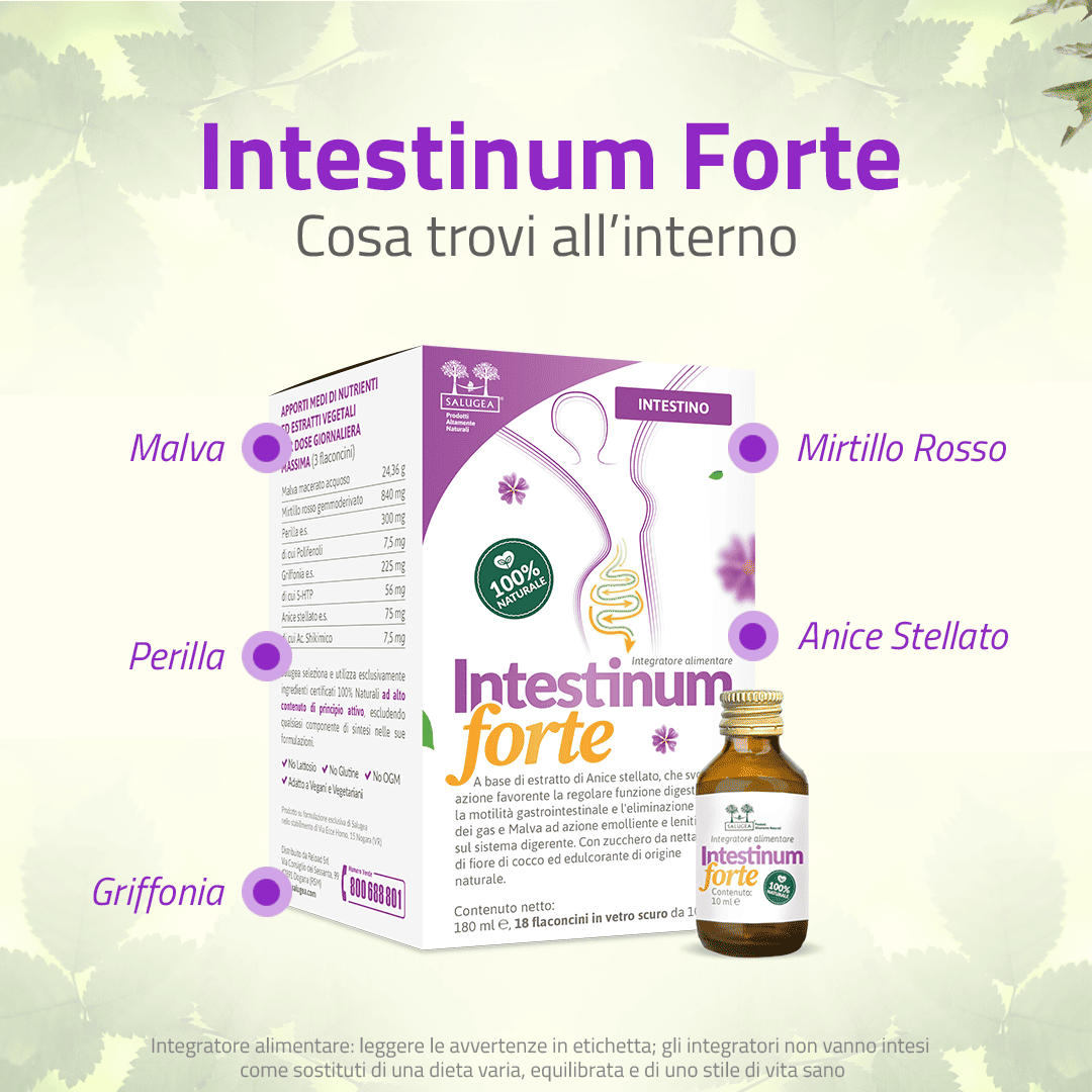 Salugea Intestinum Forte Integratore Intestino 1 confezione motilità