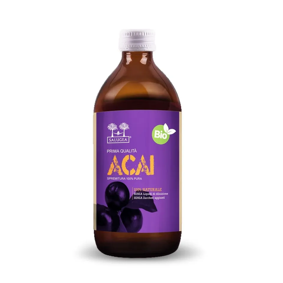 Salugea Succo di Acai Bio Succo 1 flacone antiossidanti