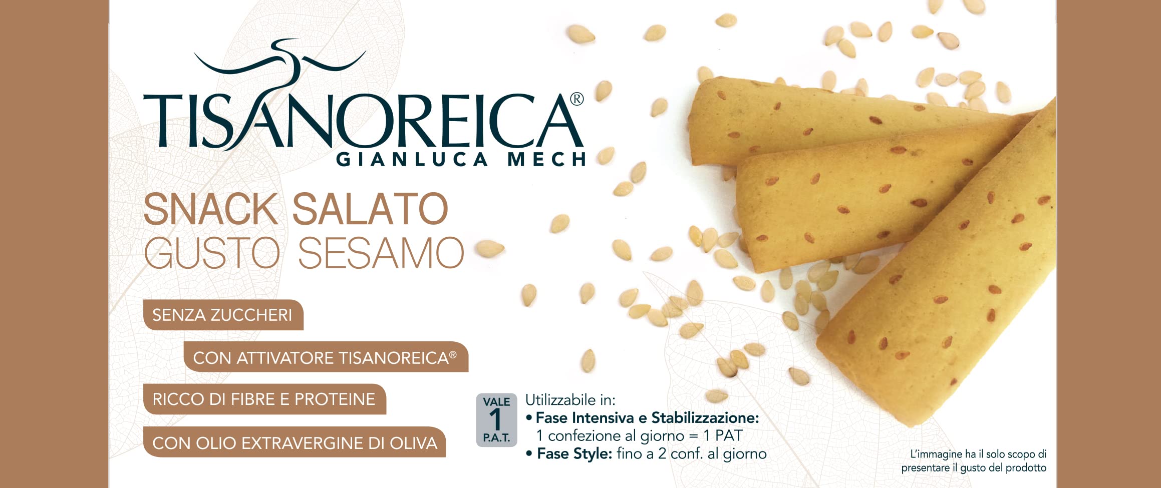 Gianluca Mech Tisanoreica Snack Sesamo Proteico 1 PAT