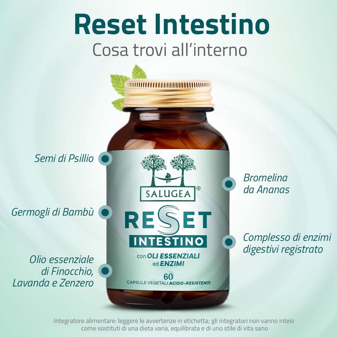 Salugea Reset Intestino integratore detox 1 confezione