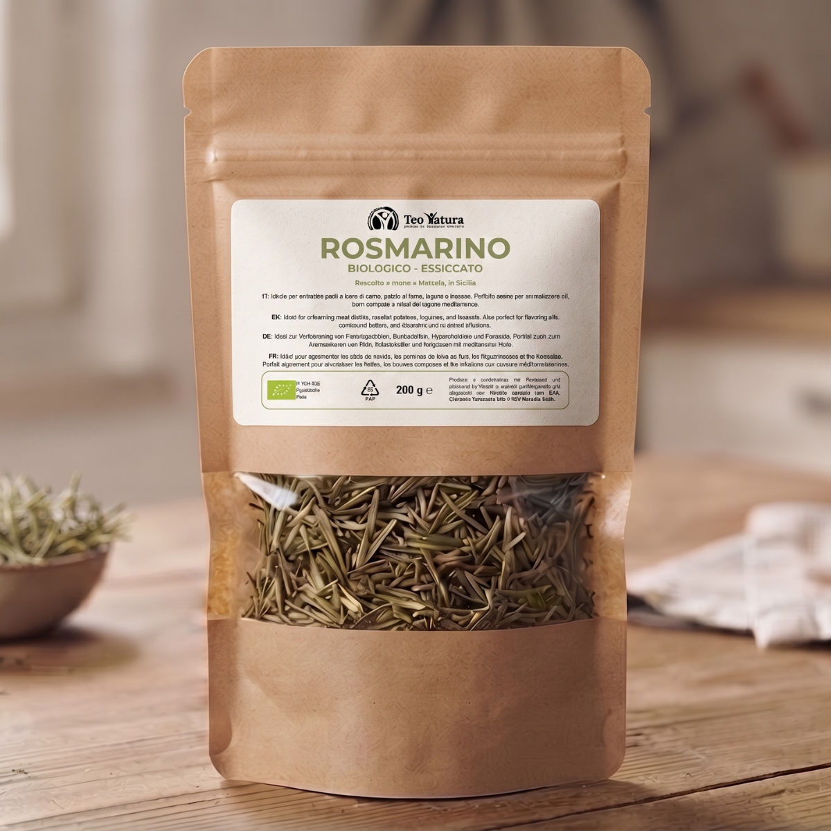 Teo Natura Spezie Rosmarino Essiccato Bio 200 g Sicilia