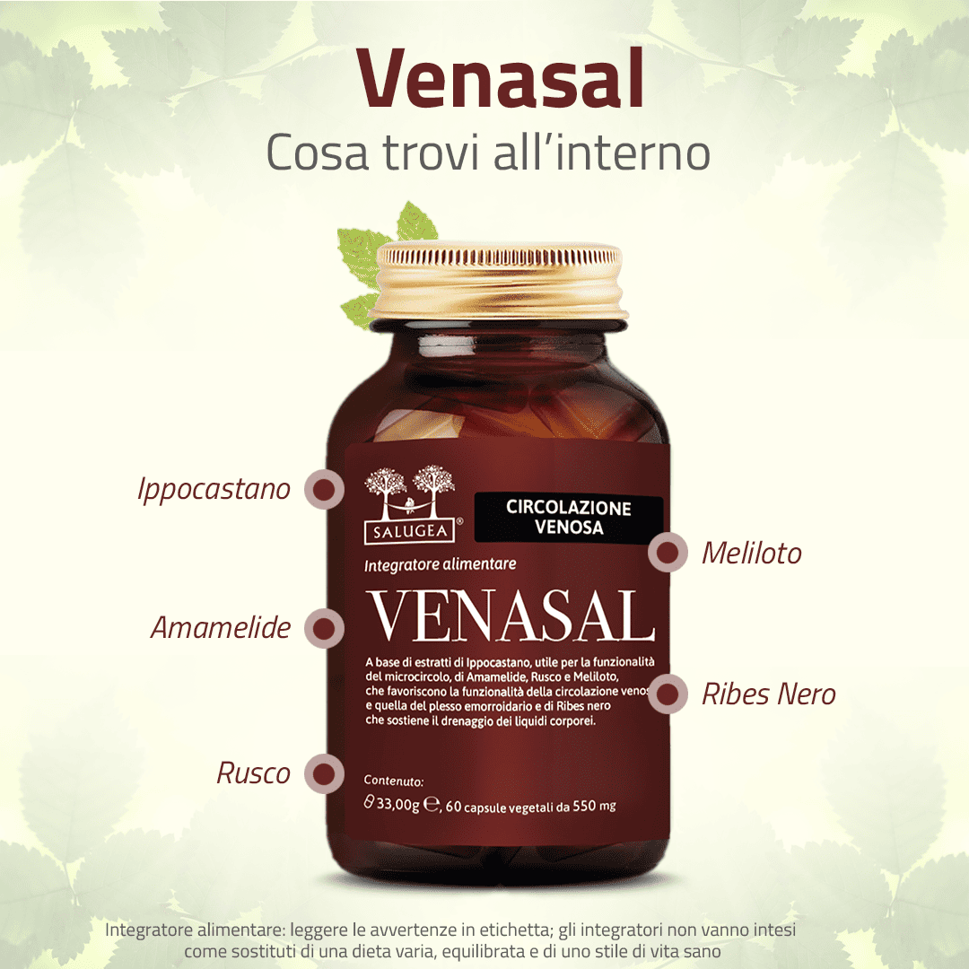Salugea Venasal integratore vene 1 confezione circolazione