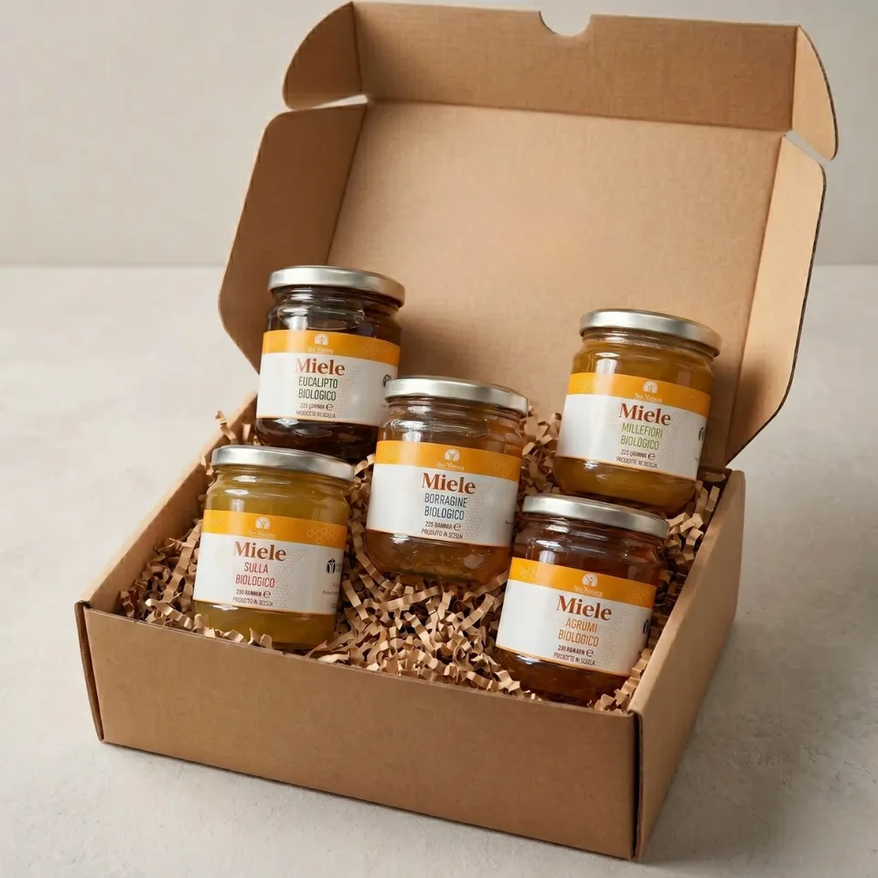 Teo Natura Miele Biologico Box Siciliano 5x250g Degustazione