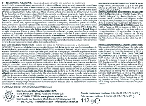 Gianluca Mech Tisanoreica Bevanda Proteica Mirtillo 4x28g senza glutine