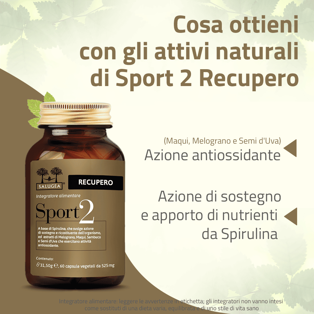 Salugea Sport 2 Recupero Integratore 1 Confezione Post Sforzo