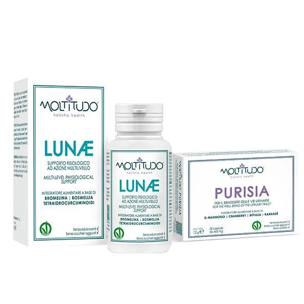 Moltitudo Kit Vie Urinarie Integratore Cistite 3 Pezzi