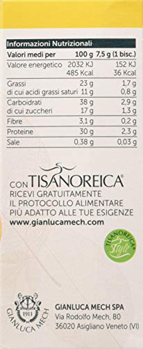 Gianluca Mech Tisanoreica Biscotti Frutti Rossi biscotti 150 g fibre