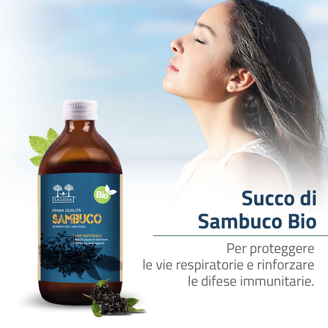 Salugea Succhi Biologici Sambuco Bio succo 1 flacone difese
