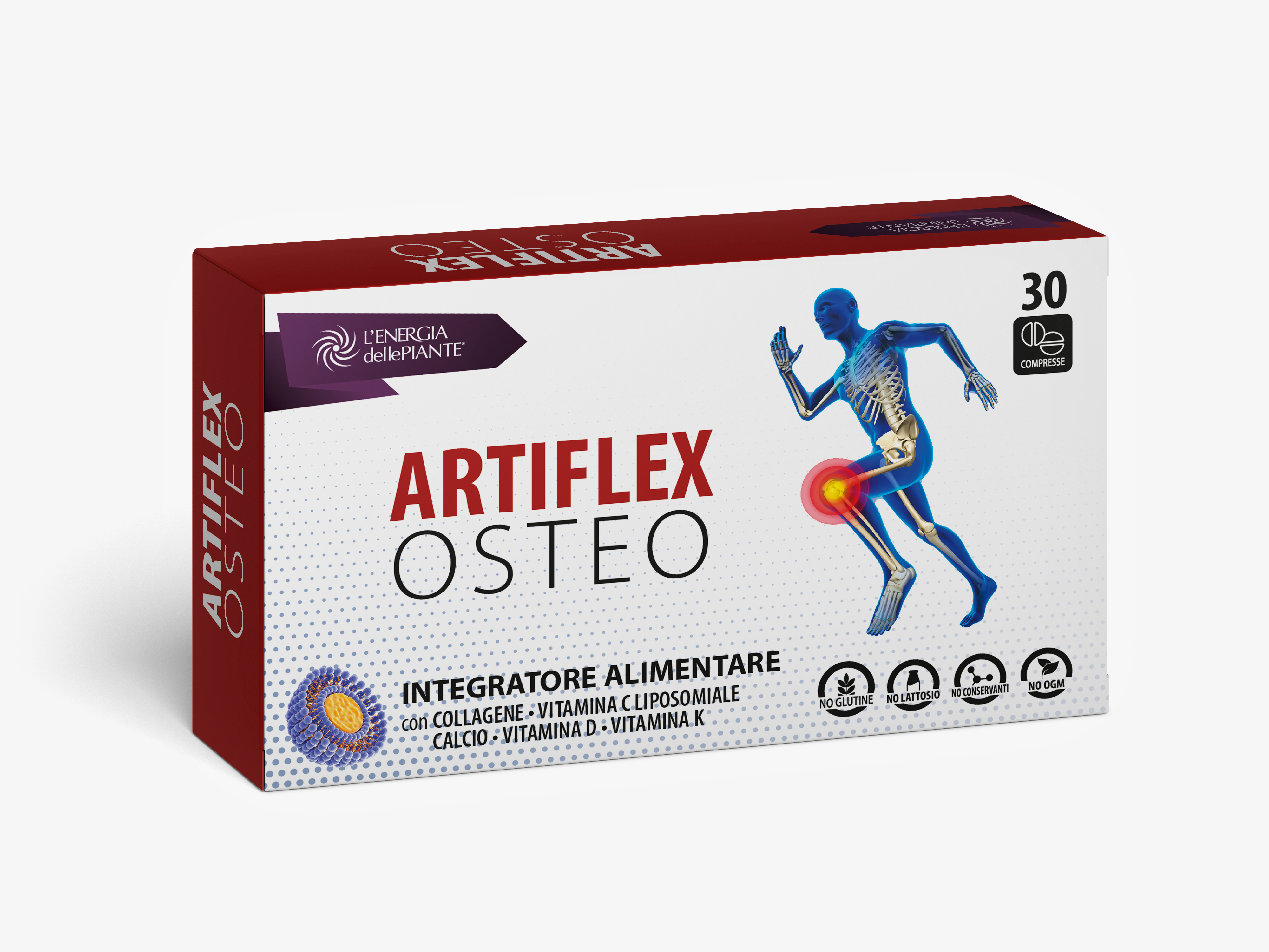 L'energia delle piante Artiflex Osteo compresse 30 con calcio e collagene