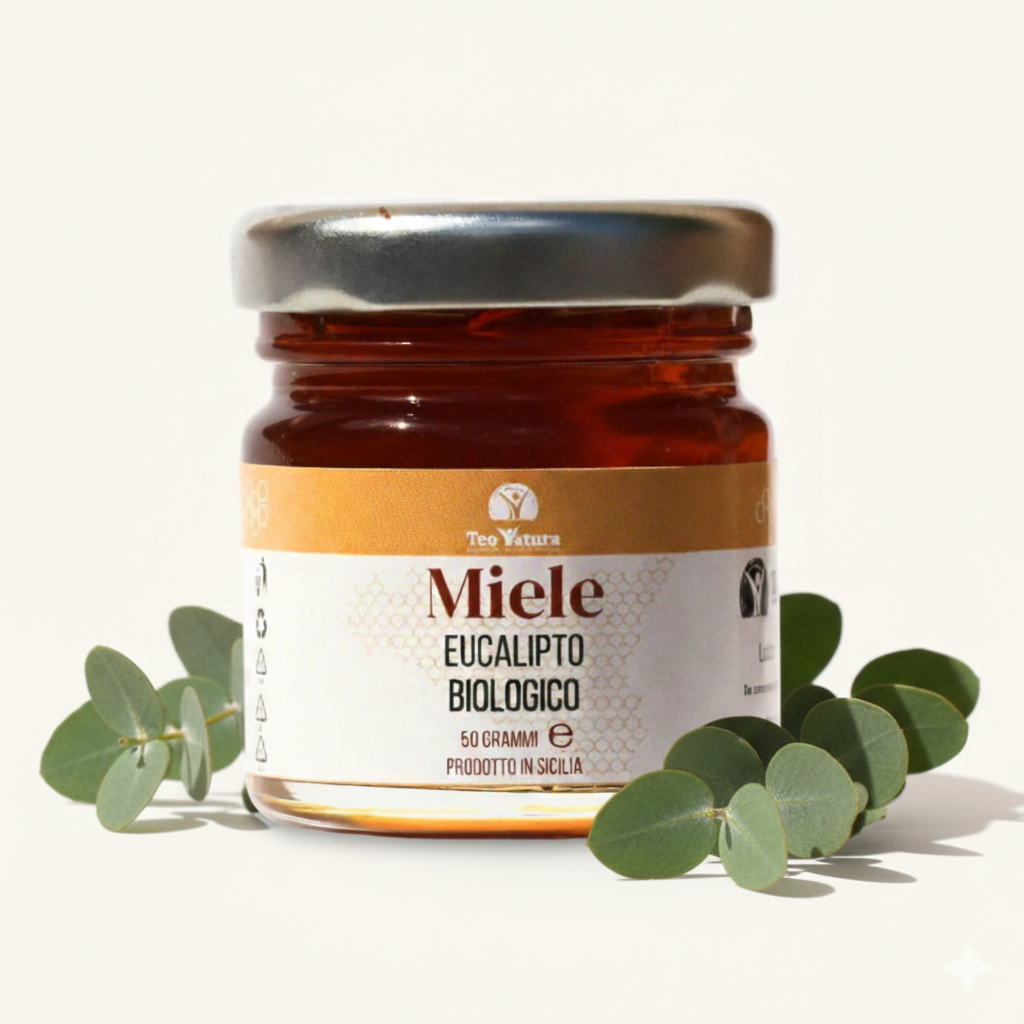 Teo Natura Miele Biologico Eucalipto 250g siciliano balsamico
