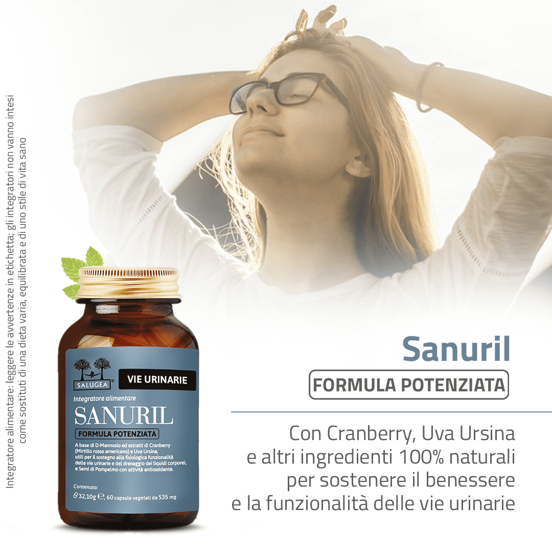Salugea Sanuril Formula Potenziata integratore vie urinarie 1 conf