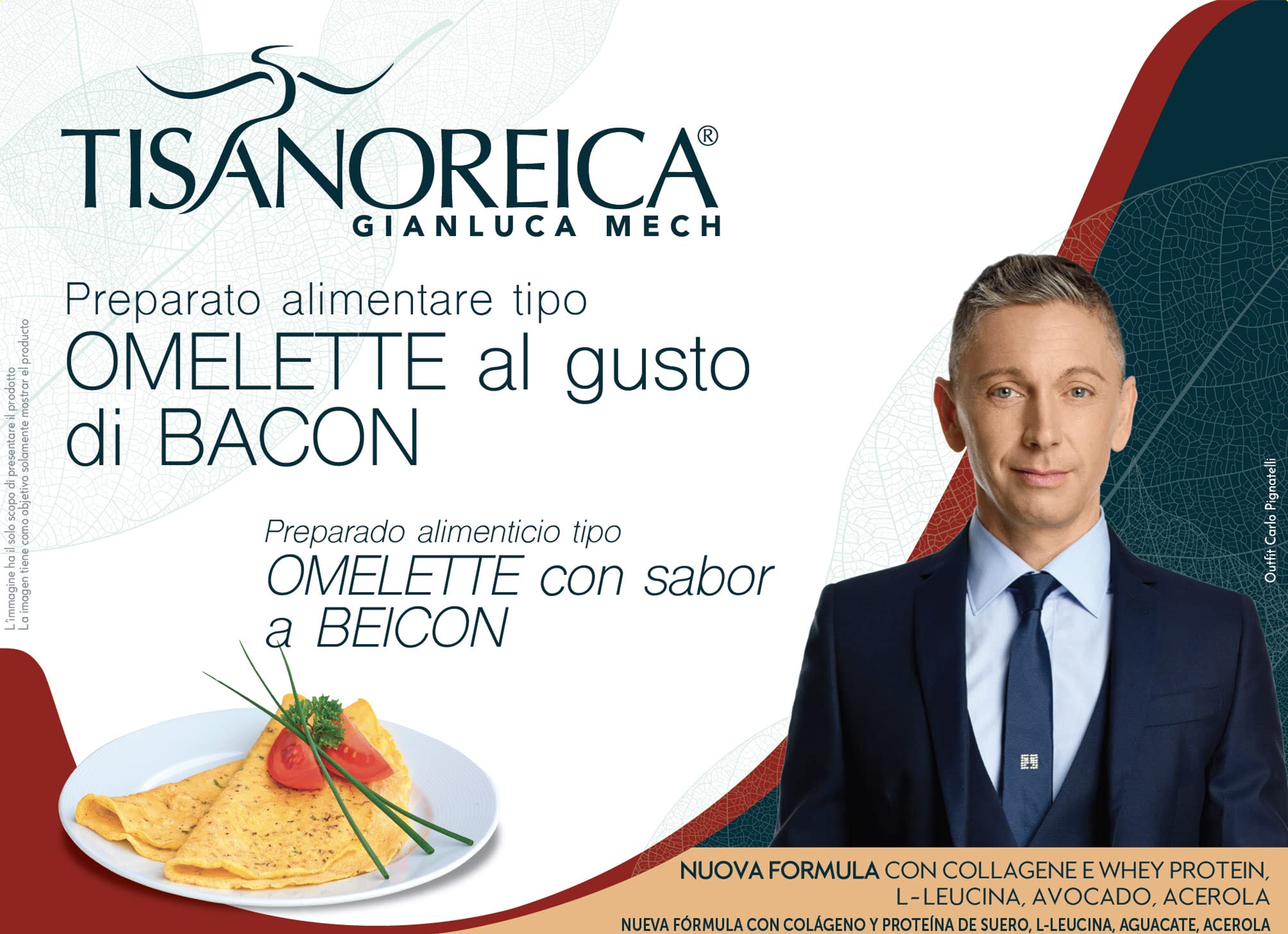 Gianluca Mech Tisanoreica Omelette bacon proteica 112 g