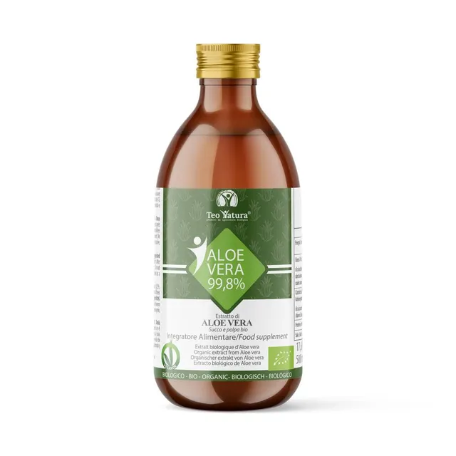 Teo Natura Aloe Vera succo e polpa bio 500 ml 99,8%