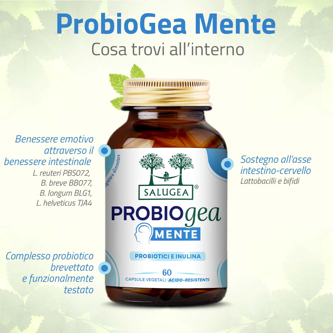 Salugea ProbioGea Mente Probiotico Umore 1 Confezione