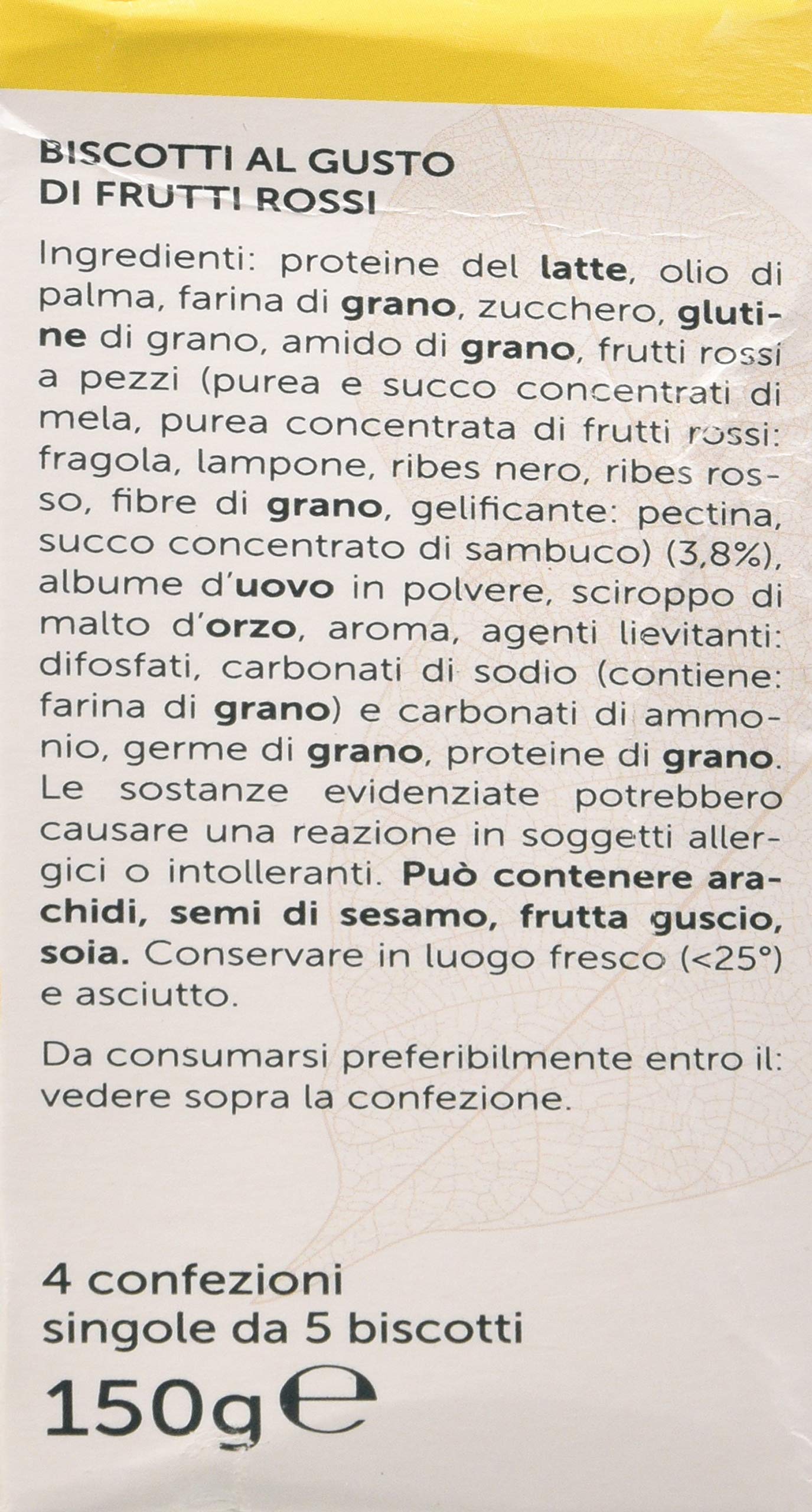 Gianluca Mech Tisanoreica Biscotti Frutti Rossi biscotti 150 g fibre
