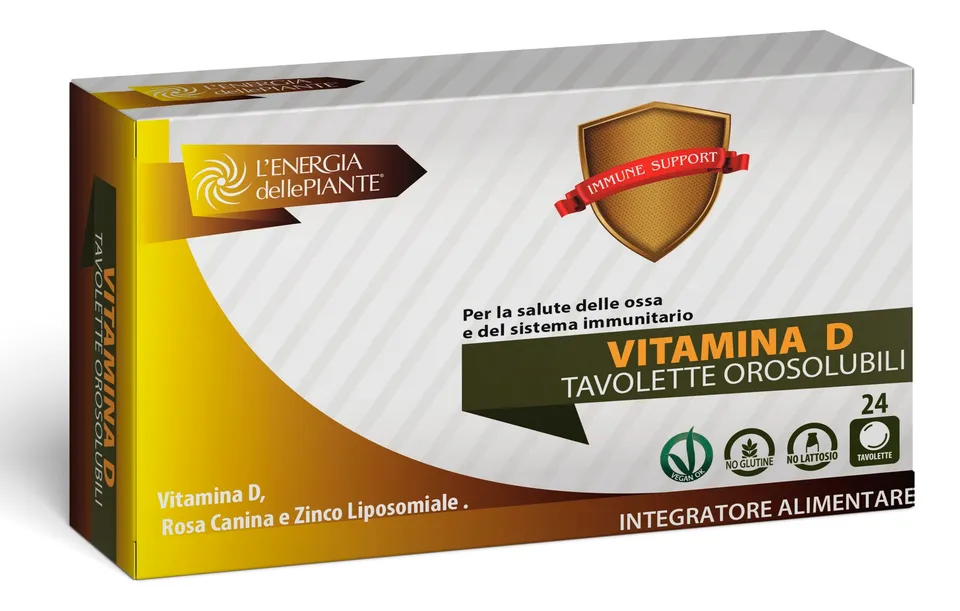 L'energia delle piante Vitamina D tavolette 24 ossa e immunitarie