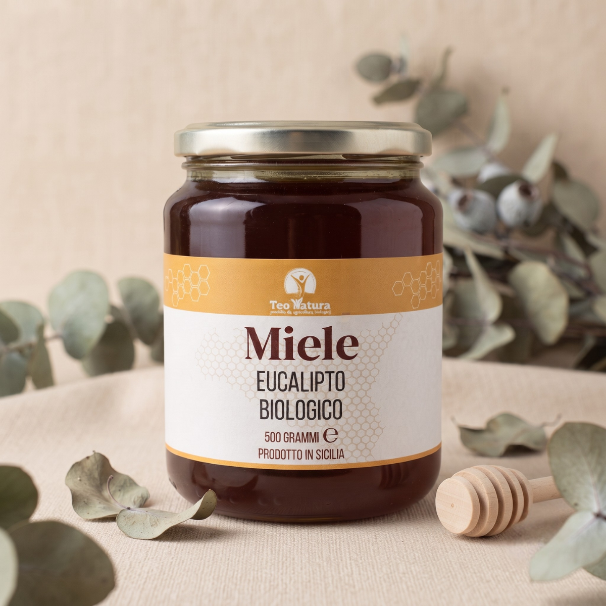 Teo Natura Miele Biologico Eucalipto 250g siciliano balsamico