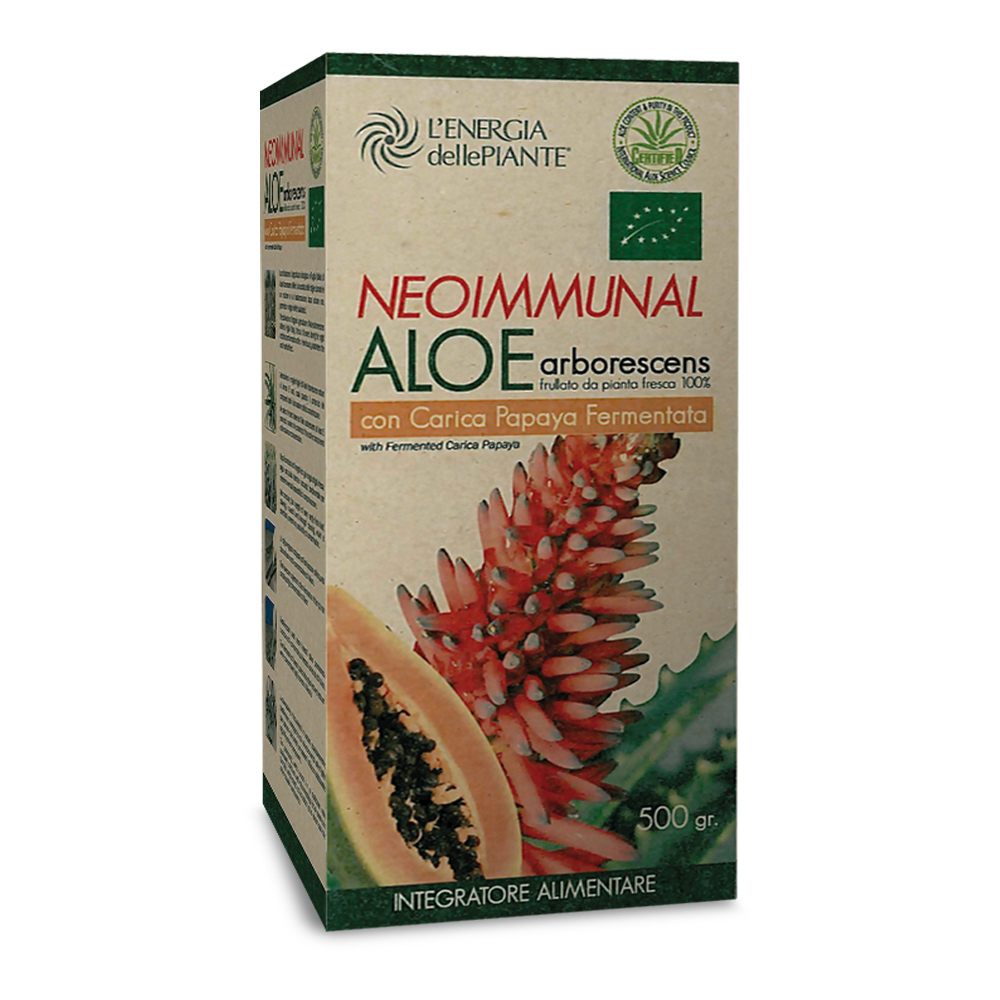 L'energia delle piante Aloe Arborescens Papaya succo bio 500 gr