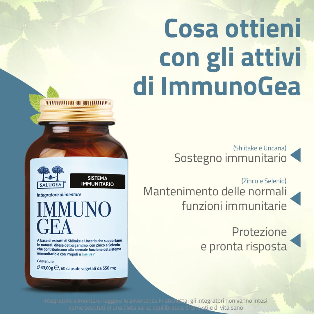 Salugea Difese ImmunoGea integratore adulti 1 confezione zinco