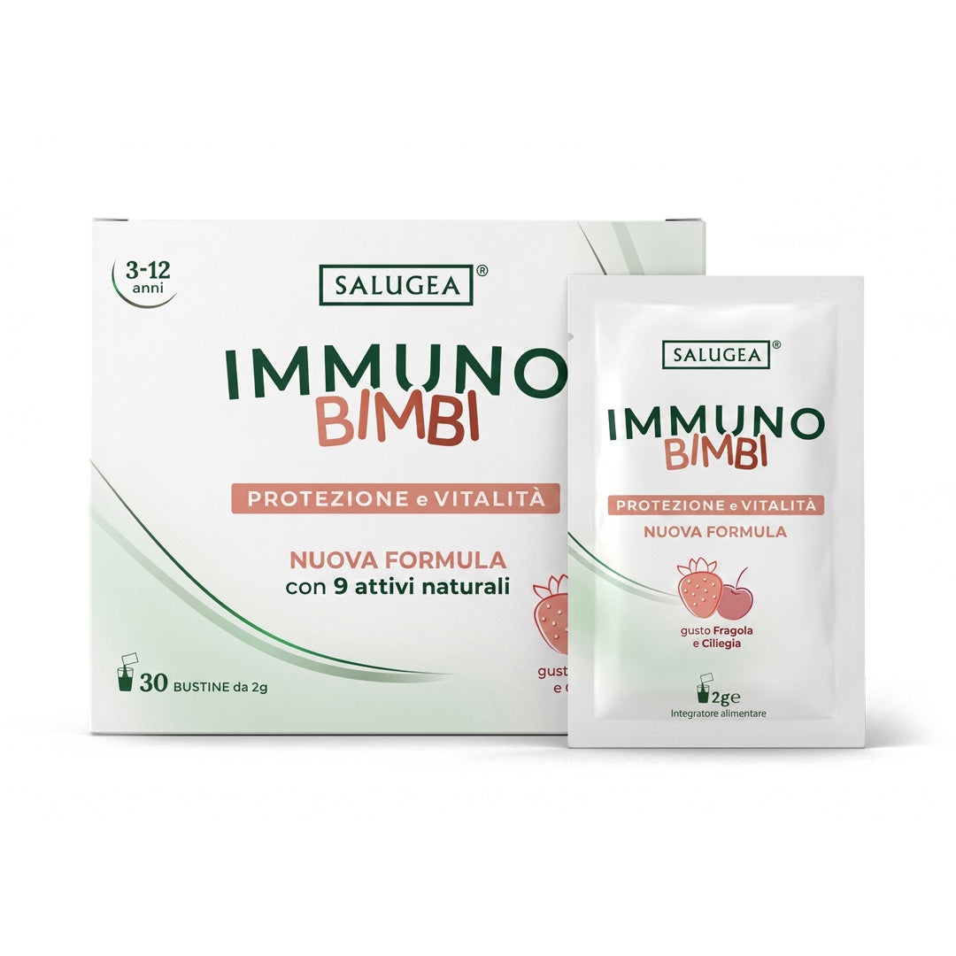 Salugea Immuno Bimbi integratore bambini 30 bustine fragola