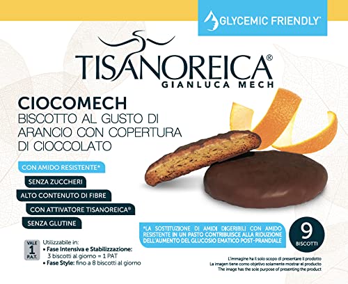 Gianluca Mech Tisanoreica Ciocomech Biscotti Arancia 117g senza glutine