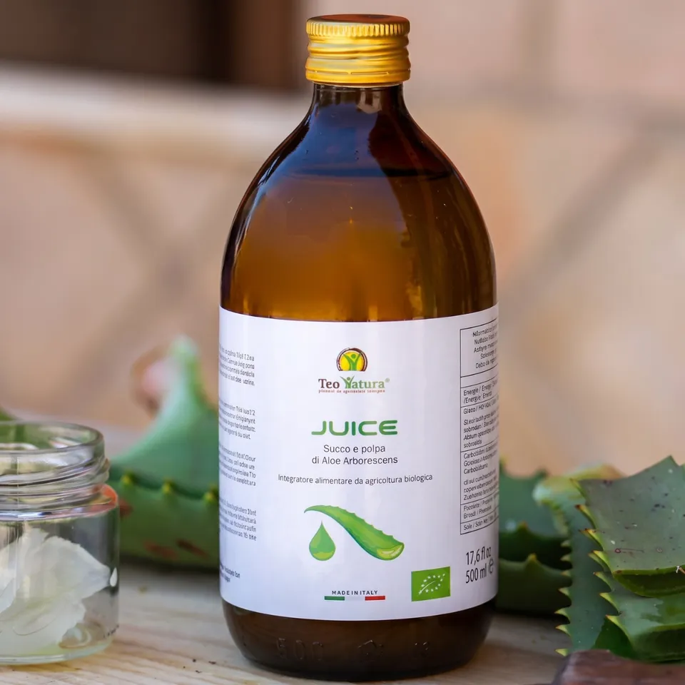 Teo Natura Aloe Arborescens Succo Juice Bio 500ml