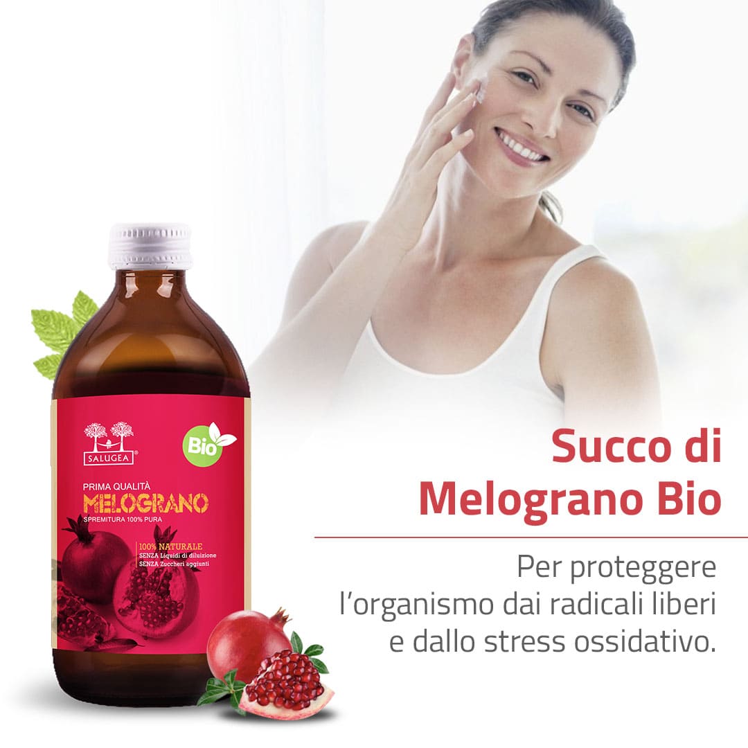 Salugea Succo di Melograno Bio succo 1 flacone antiossidante