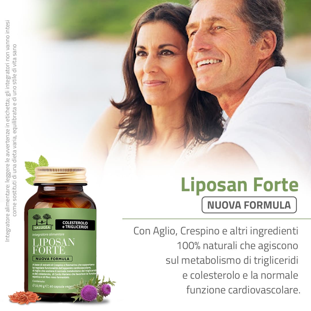 Salugea Liposan Forte Nuova Formula integratore colesterolo 1 confezione