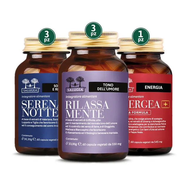 Salugea Percorso Stress e Insonnia Intensivo Kit 3 Mesi Sonno