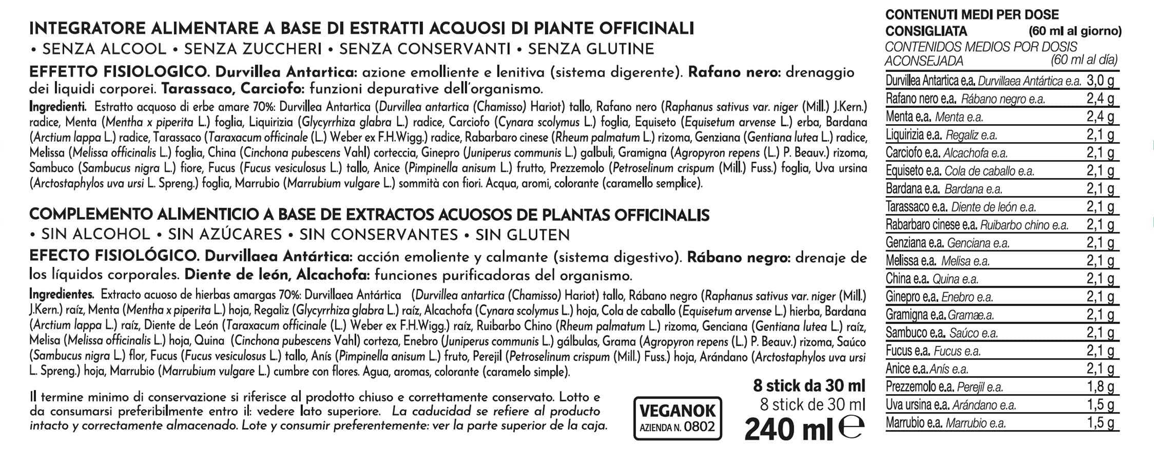 Gianluca Mech Decottopia Antartico Depurativo 16 Stick 30 ml