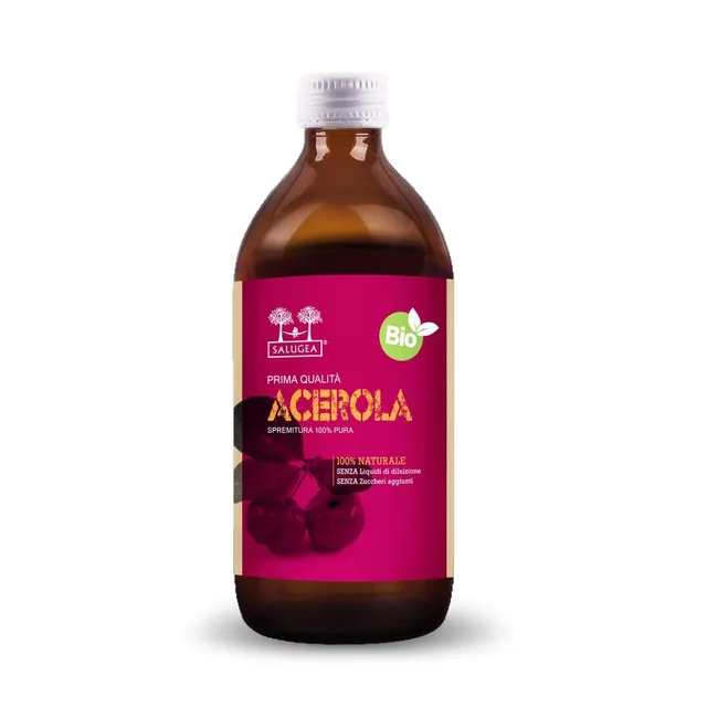 Salugea Succhi Acerola Bio succo 1 flacone vitamina C naturale
