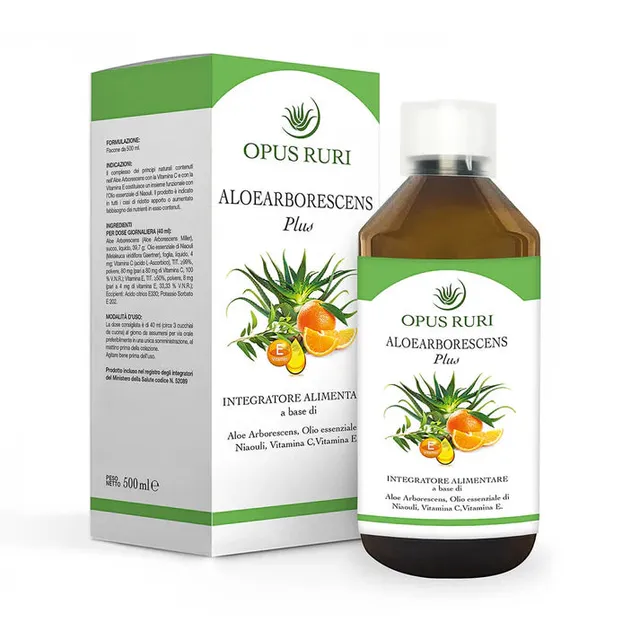 Moltitudo Opus Ruri Aloearborescens Plus Succo 500 ml Vitamina C