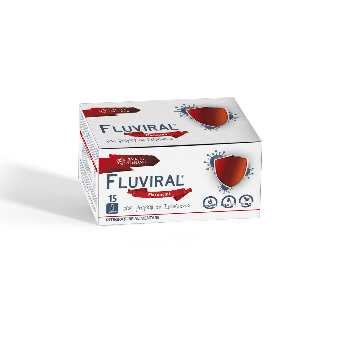 L'energia delle piante Fluviral integratore gola 15 flaconcini