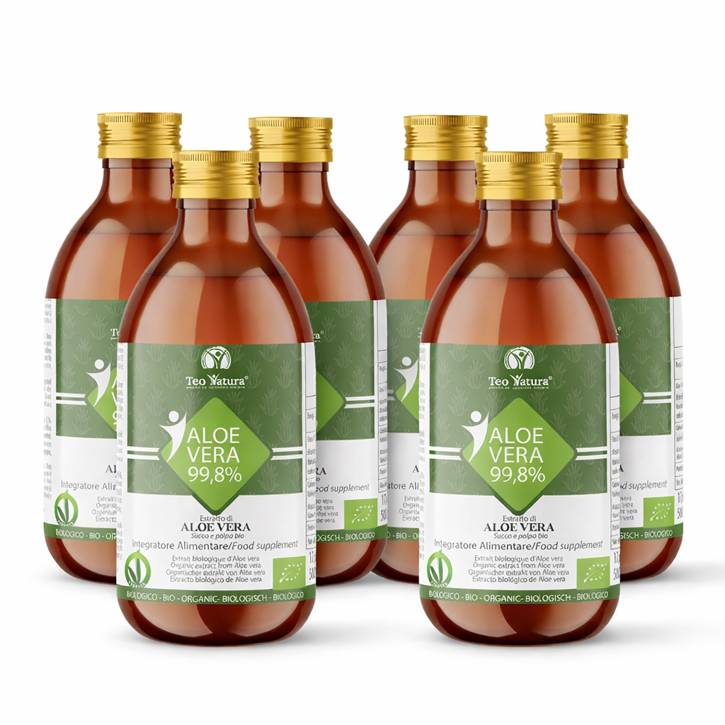 Teo Natura Aloe Vera Succo 6 Bottiglie 5+1 Bio digestivo