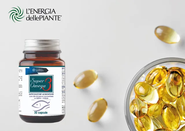 L'energia delle piante SuperOmega3 olio pesce EPA DHA capsule