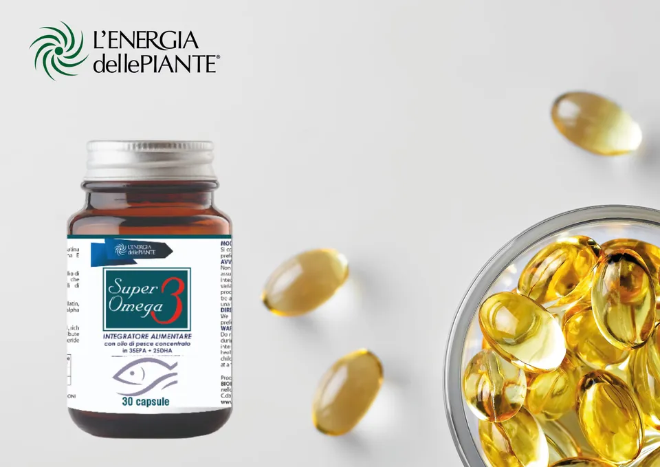 L'energia delle piante SuperOmega3 olio pesce EPA DHA capsule