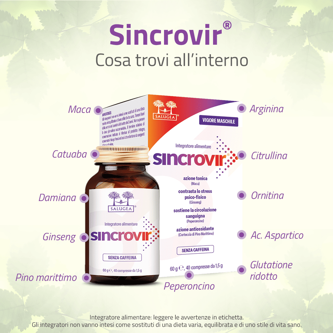 Salugea Sincrovir Integratore Vigore Maschile 1 Confezione