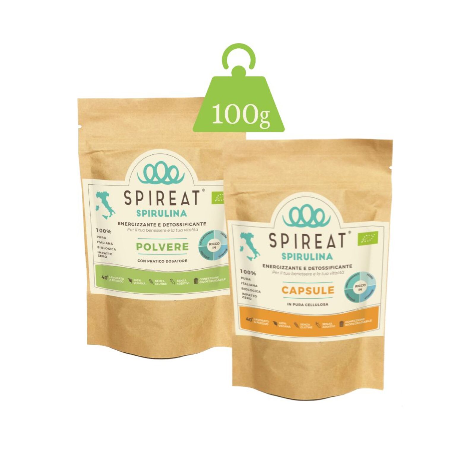 Spireat Beauty Program integratore spirulina bellezza snack