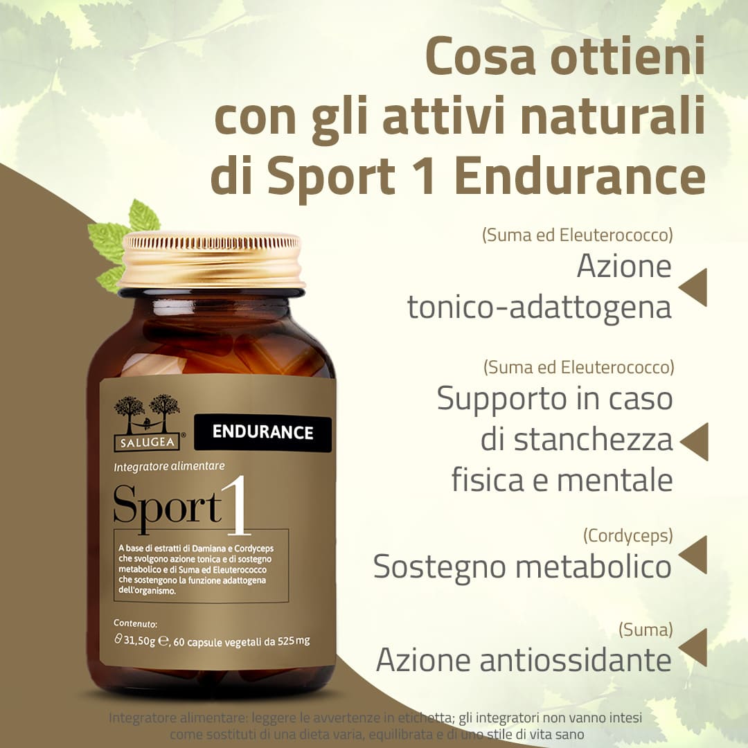 Salugea Sport 1 Endurance integratore 1 confezione energia