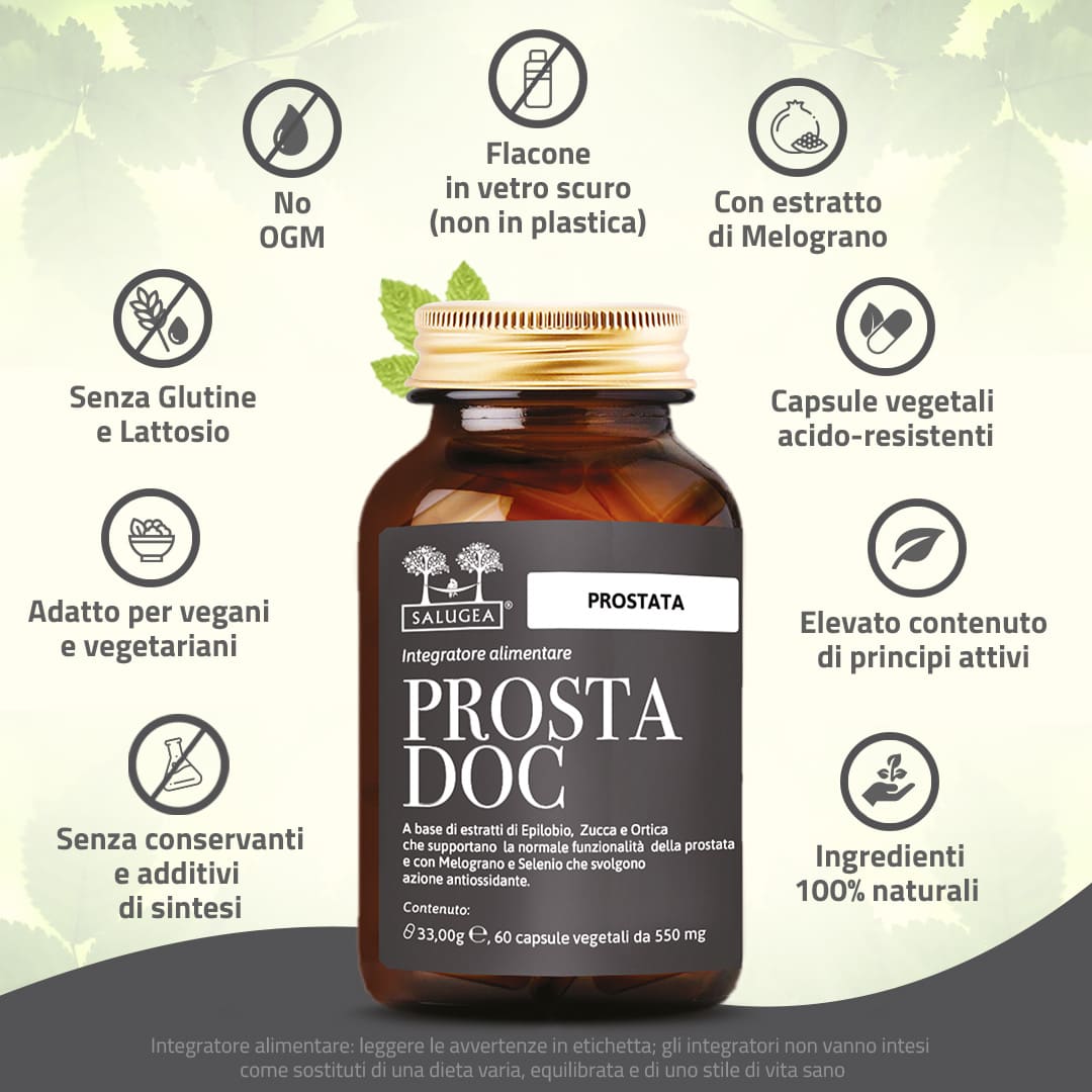 Salugea Prostata Prostadoc integratore 1 confezione vie urinarie