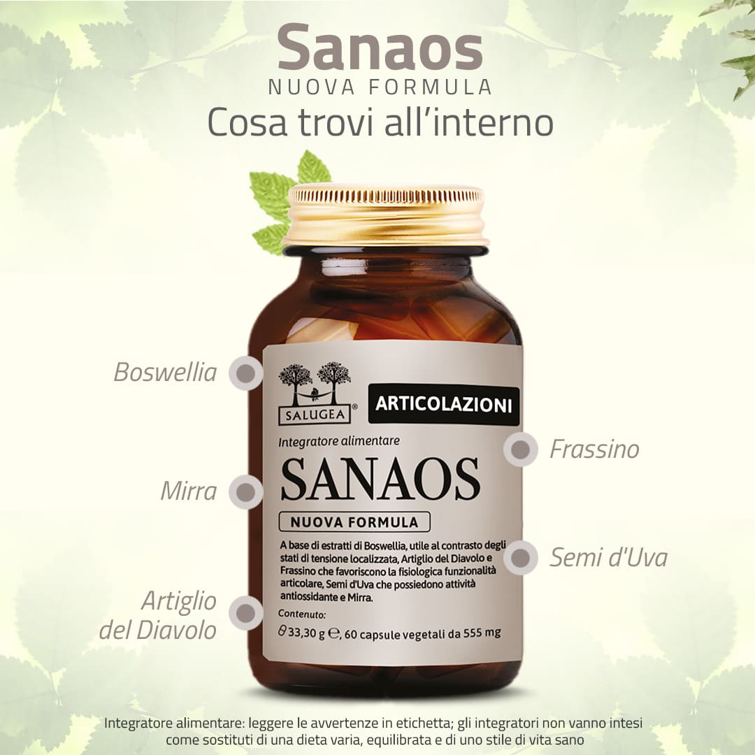 Salugea Sanaos Nuova Formula integratore ossa 1 confezione