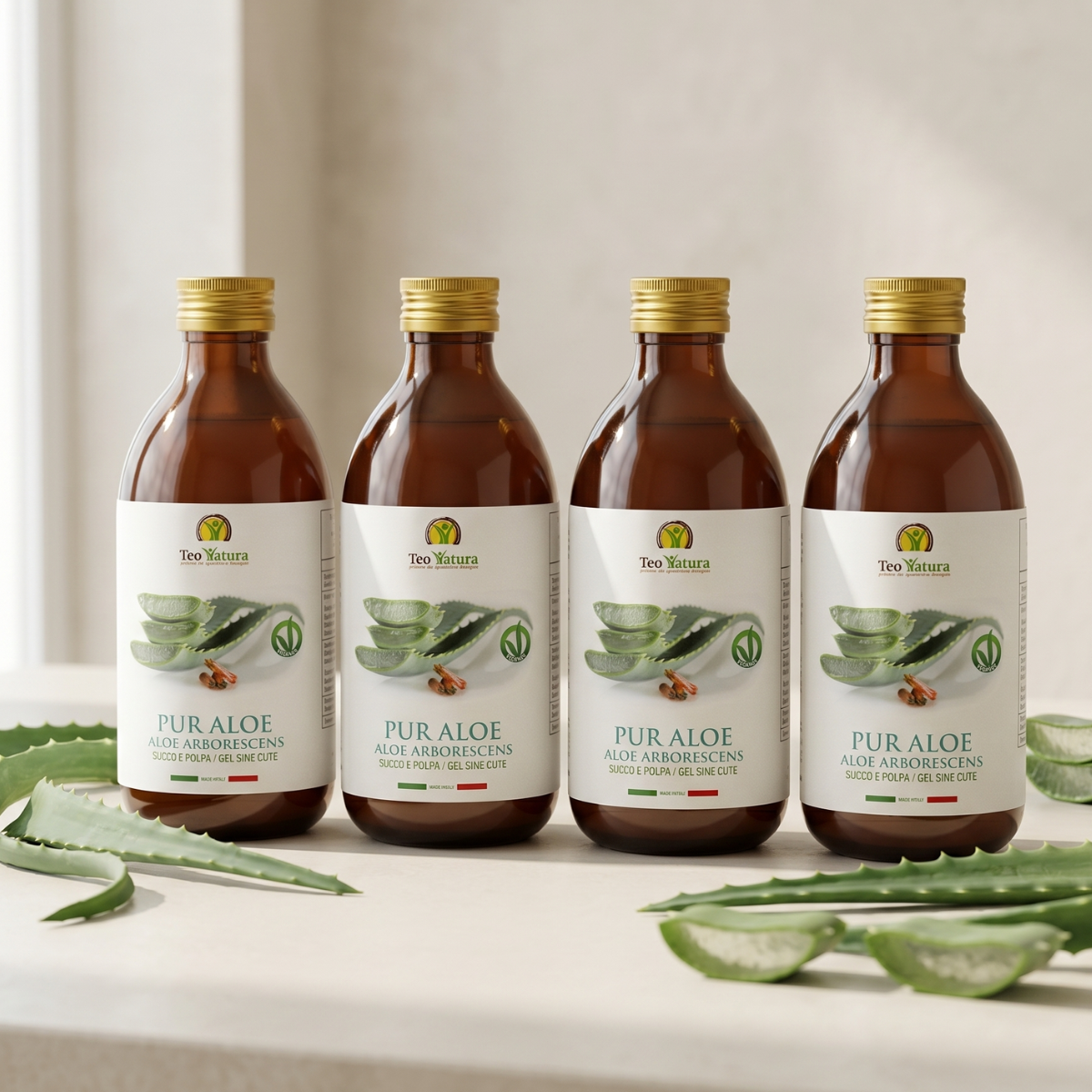 Teo Natura Aloe Arborescens succo 4x500ml depurativo