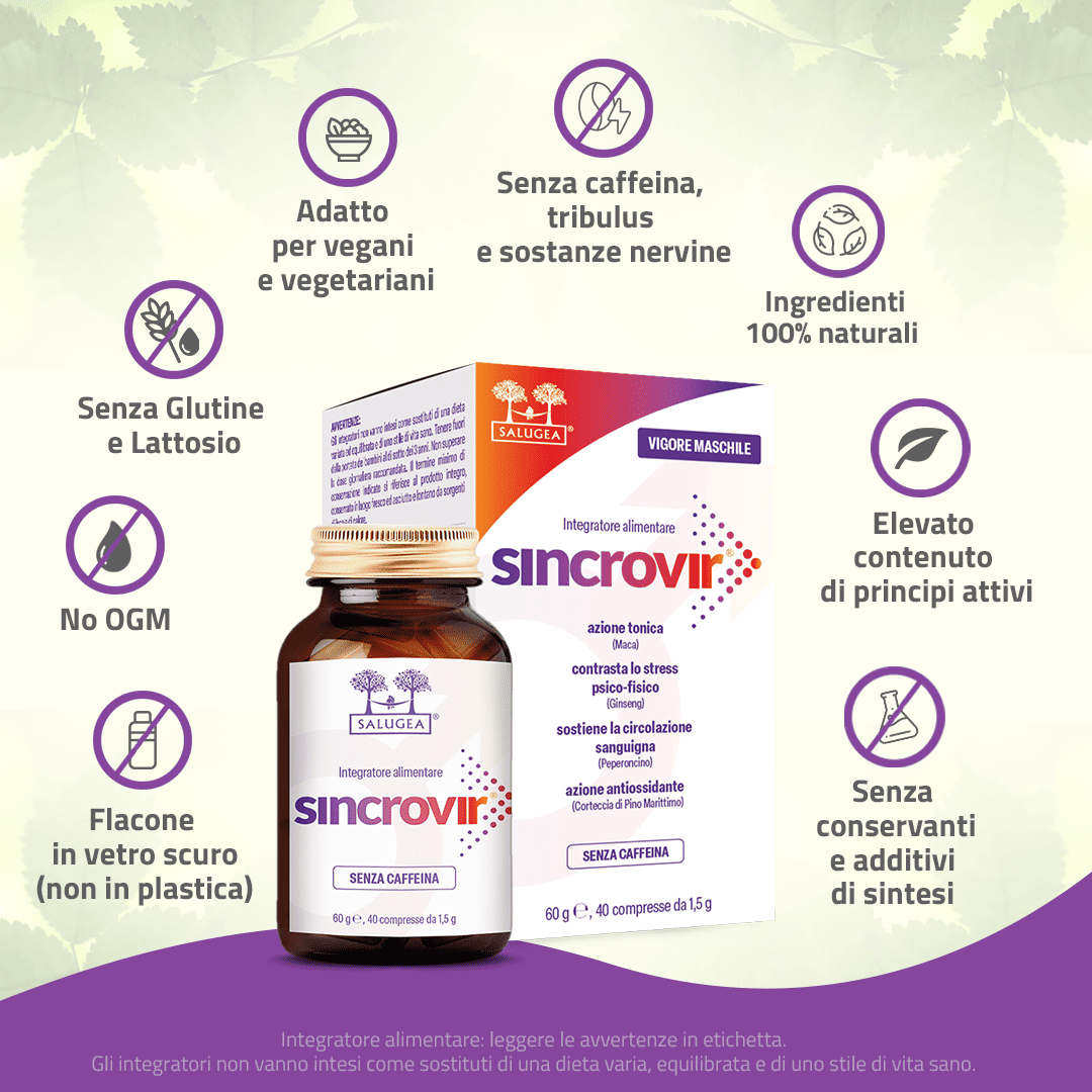 Salugea Sincrovir Integratore Vigore Maschile 1 Confezione