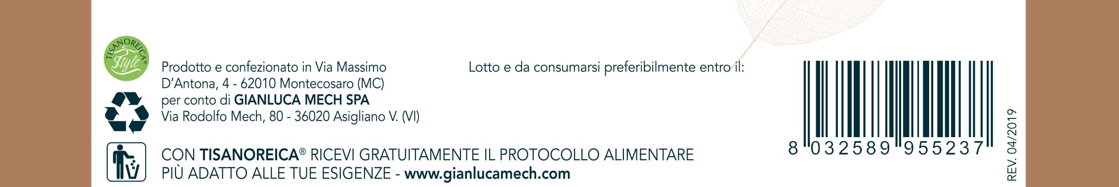 Gianluca Mech Tisanoreica Snack Rosmarino Proteico 1 PAT
